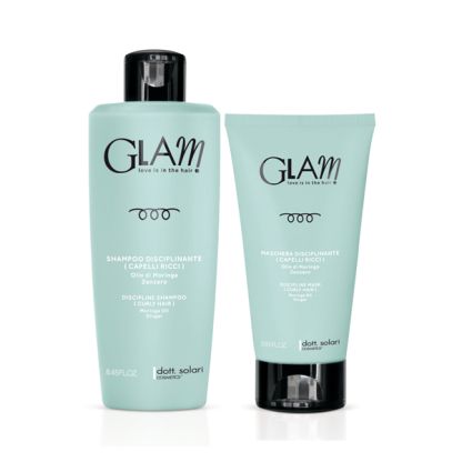 GLAM Disciplinante - Zestaw szampon+maska włosy kręcone /250ml+175ml DOTT. SOLARI