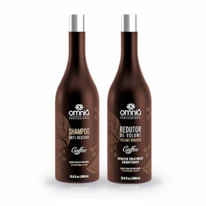 Omnia Coffee zestaw keratynowy do prostowania i wygładzania włosów plastia cofe kofeinowa liss